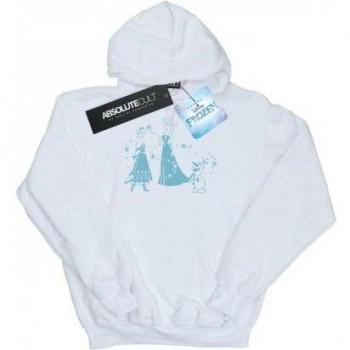 Disney Frozen Herren Hoodie mit Schneeflocken‑Motiv – Weiß