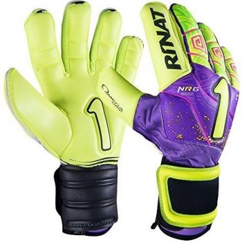 Rinat Adult Pro-Torhüterhandschuhe – Kancerbero Etnik NG, Neon‑Lila/Goldgelb, Größe 7