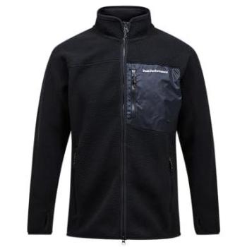 Peak Performance Giacca di Pile Nera per Uomo