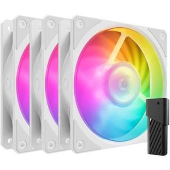 Cooler Master Mobius 120P White ARGB 3-Pin PWM Fan Set