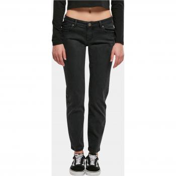 Pantalones Vaqueros Rectos Mujer Cintura Alta Urban Classics Negro