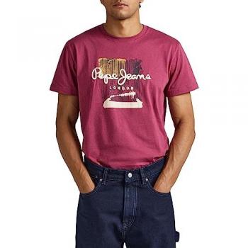 Pepe Jeans Melbourne Dunkelrot Shirt M