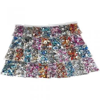 Colorful Rhinestones Set, 6-16 mm, 32 Pack