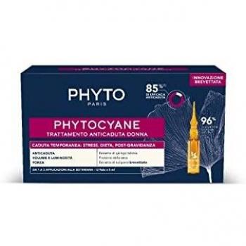 PHYTO PHYTOCYANE TRATTAMENTO ANTICADUTA TEMPORANEA DONNA 12 FIALE DA 5 ML