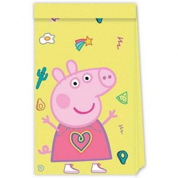 Dárkové pytlíky Peppa Pig 22 cm (4 kusy)