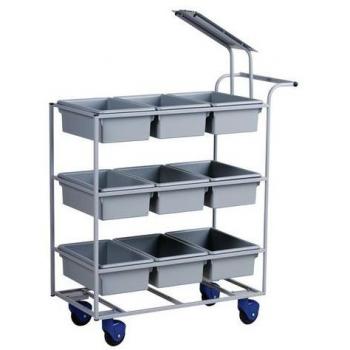 Carro Matador Gris para Picking de 9 Lotes