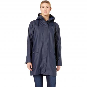Helly Hansen Damen Long Jacket Moss Regen, XL, Farbe Blau