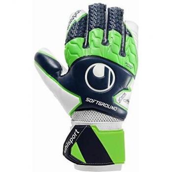 Uhlsport Unisex Soft HN COMP Torwarthandschuhe, Marine/Fluo grün/weiß, 10.5