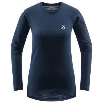 Camiseta de Manga Longa Haglofs L.I.M Mid Feminina Azul Escuro