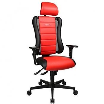 Chaise de Bureau Sitness RS Rouge et Noir