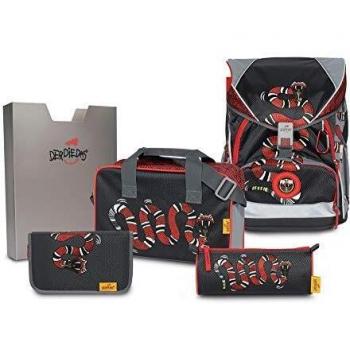 ErgoFlex XL Schulrucksack‑Kit 5 Stück Snake