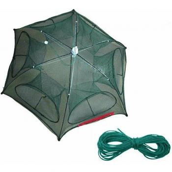 Easy Throw Nylon Mesh Fishing Trap Net