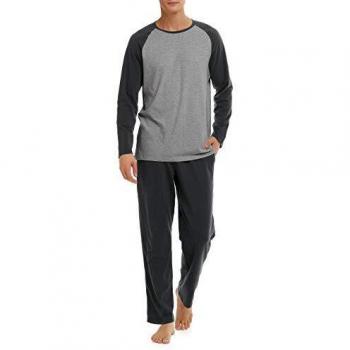 David Archy Men’s Round‑Neck Pyjamas – Cozy Night Wear