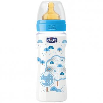 Chicco Biberon Wb Blue Latex Flujo Rapido 4m 330ml 1ud