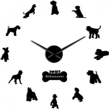 Reloj de Pared de Animales Schnauzer