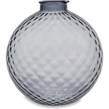 Sfera Bevanda 25 cm in Vetro di Murano, Colore Grigio Freddo