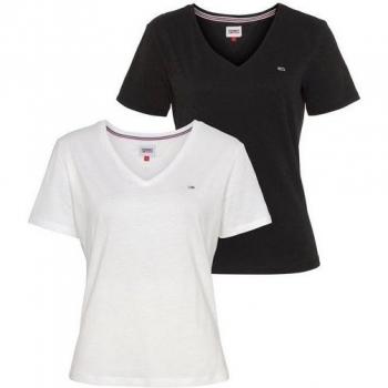 TJW 2-Paket: Slim V‑Neck T-Shirts in Basic-Farbe