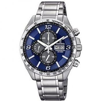 Festina Men's Sporty Chronograph Stainless Steel Strap Watch F6861/3