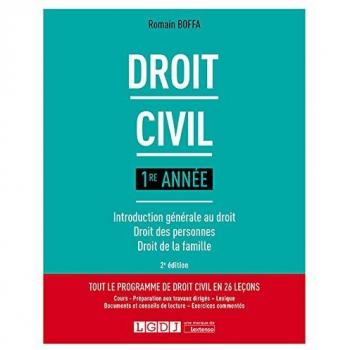 Droit civil 1re année: Introduction générale au droit