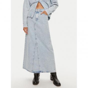 Gestuz Light Blue Long Denim Skirt – L