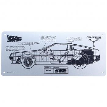 Placa decorativa DeLorean