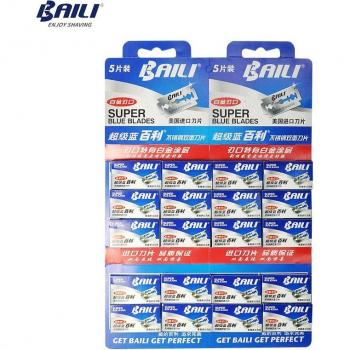 BAILI 100 stuks Super Blauw Scheermesjes voor Mannen BP003