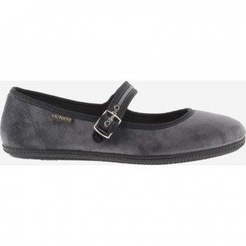 Merceditas Victoria Oda Terciopelo Gris 4913