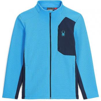 Male Spyder Bandit 2XL Aether Blue Full‑Zip Fleece