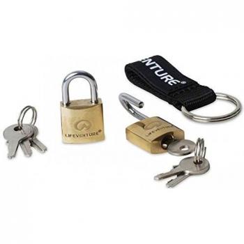 Lifeventure Mini-Vorhängeschlösser – Packung à 2 Stück