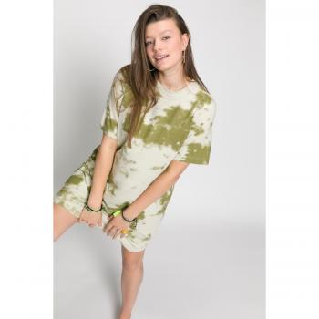 Maglia lunga con mezze maniche, stampa tie-dye, donna, marrone, taglia 48/50, cotone, Studio Untold