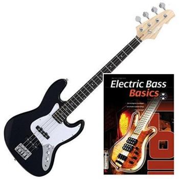 Basse Électrique Jazz Fatboy II Rocktile avec Set de Formation et CD