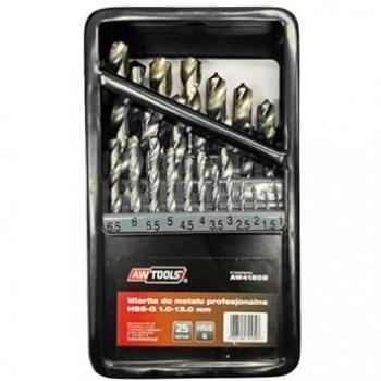 Set di punte metalliche AWTools 25 elio