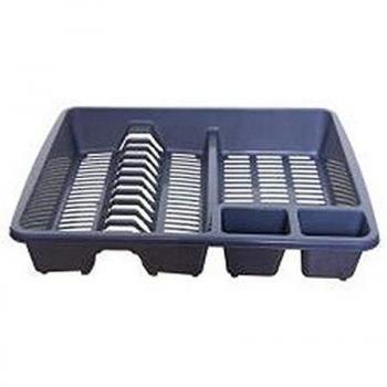 Plastic Dish Drainer by Whitefurze, Silver, 17×14 cm – Kitchen Sink Holder