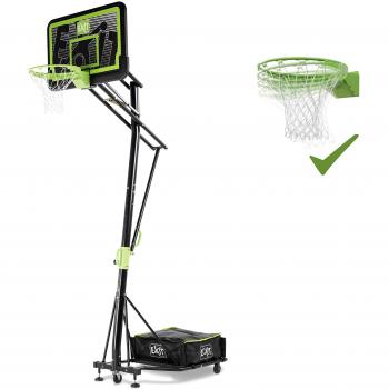 EXIT TOYS Mobile Basketball Backboard with Dunk Hoop