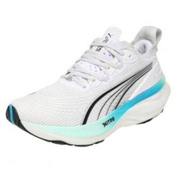 Puma Femme Nitro 2 – Chaussures de Course en Blanc, Noir & Bleu, 40