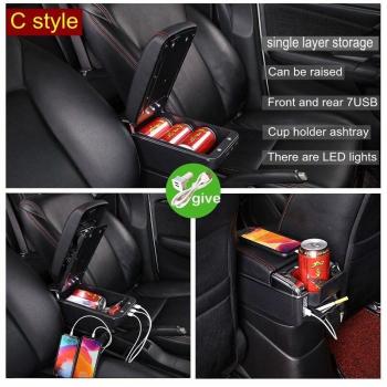 VW Tiguan I Central Armrest Box with Ashtray and USB Charging Port