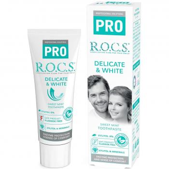 Rocks Pro Delicate White Munt Aroma Witte Tandverzorging