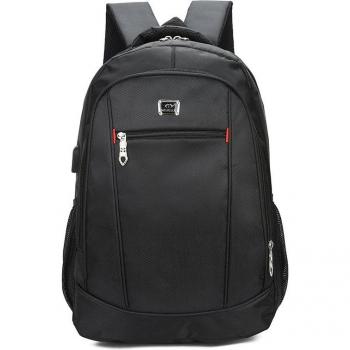 Nylon Travel Backpack for Students with USB Charging