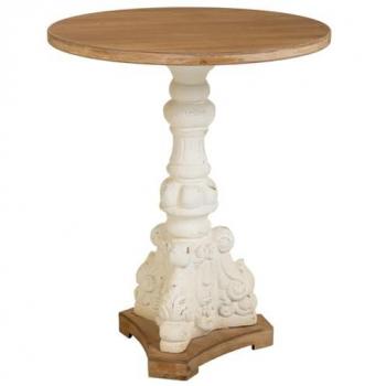 WANDERLUST DECO Mesa de centro de madera marrón 66.5x66.5x81