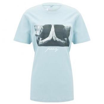 MisterTee Frauen‑Short Sleeve Tee „Ladies Pray“ – XL, Unifarben, Casual