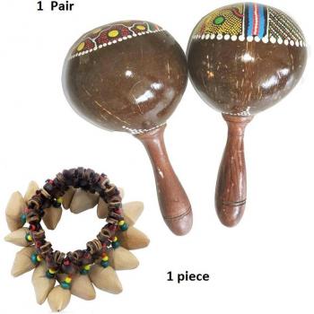 Pendentif Coconé & Boule de Sable – Accès au Tambourin Africain