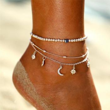 Colorful Shell Bead Ankle Bracelet