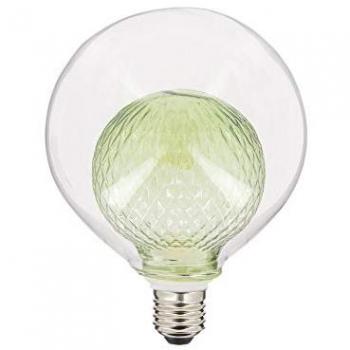 Xanlite Ampoule LED Déco G125 Verre Vert Double Culot E27 4W 2700K