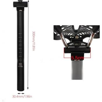 Black Aluminum Alloy Seatpost for MTB/Road Bikes 27.2/28.6/30.4mm