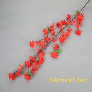 Artificial Peach Blossom Branch Set