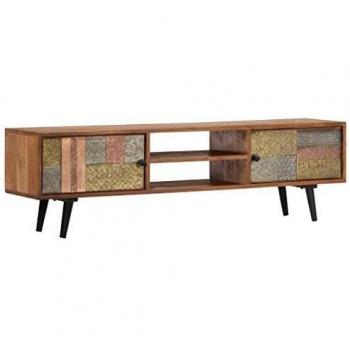 Sonata TV Cabinet, 140x30x40 cm, Solid Acacia Wood