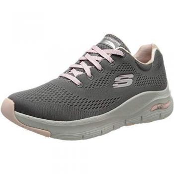 Skechers Damen Sneaker mit Arch Fit grau-rosa