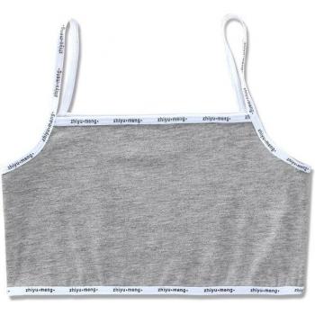 Soutien-gorge Sling en coton respirant pour filles de 8 à 16 ans avec lettres