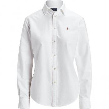 POLO RALPH LAUREN Popeline Long Sleeve Bianco