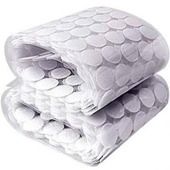 HAUSPROFI 1000 Pcs Double Sided Sticker Hook Loop Tape